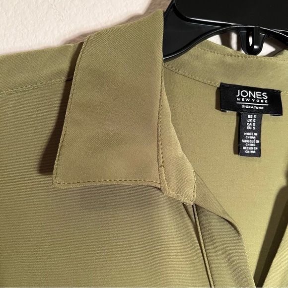 Jones New York Olive Green Sleeveless Blouse Size S - Picture 6 of 8